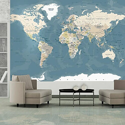 Paris Prix Papier Peint Vintage World Map 70 x 100 cm 