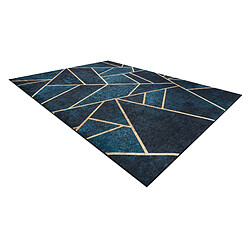 Avis RUGSX Tapis lavable ANDRE 1173 mosaïque, géométrique antidérapant - turquoise or 120x170 cm