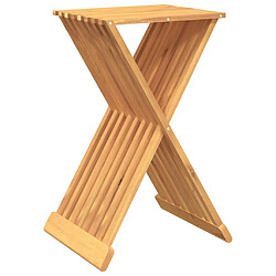 vidaXL Tabouret pliant 40x32,5x70 cm Bois massif de teck