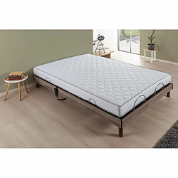 DEKO DREAM Ensemble relaxation électrique matelas + sommier - 140 x 200 cm - Mousse