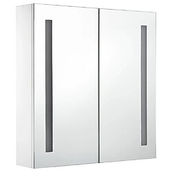 Avis vidaXL Armoire de salle de bain à miroir LED 60x14x62 cm