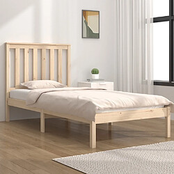 Maison Chic Lit Moderne Chambre - Cadre/structure de lit pour adulte Bois de pin massif 100x200 cm -MN59759