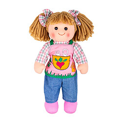 Bigjigs Toys Poupée douce Elsie, 34 cm de haut