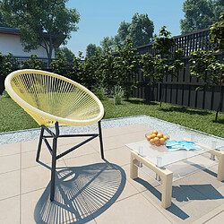 vidaXL Chaise de jardin Acapulco Résine tressée Beige