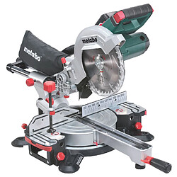 Metabo Scie à onglets radiale sans fil KGS 18 LTX 216 avec 2 batteries 5,2 Ah + chargeur + Lame de scie