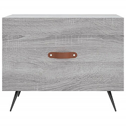 Acheter vidaXL Table basse Sonoma gris 50x50x40 cm Bois d'ingénierie