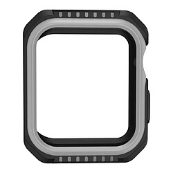 Wewoo Étui de protection bicolore antichoc Smart Watch pour Apple série 342 mm gris noir pas cher