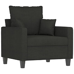 Avis vidaXL Ensemble de canapés 3 pcs avec coussins noir tissu