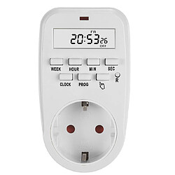 Prise avec timer digitale GreenBlue - minuterie, programmable, charge max. 16A, IP20, GB362 F