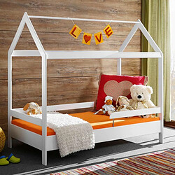 Paris Prix Lit Cabane Enfant Tymmi House 164cm Blanc Mat