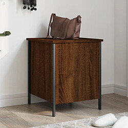 Maison Chic Banc de rangement | Meuble de rangement d'Entrée | Coffres d'Intérieur chêne marron 40x42,5x50 cm bois d'ingénierie -MN44373