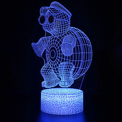 Universal Lumière de nuit à LED 3D, décoration de bureau en 16 couleurs, lumière de nuit lointaine à toucher USB, meilleur cadeau d'anniversaire de Noël pour les garçons, les filles, les enfants(Coloré) 