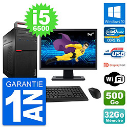 PC Tour Lenovo M700 Ecran 19" Core i5-6500 RAM 32Go Disque 500Go Windows 10 Wifi · Occasion 