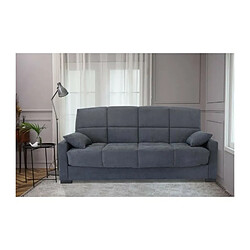 Banquette clic clac 3 places - tissu gris anthracite - Style contemporain - L223