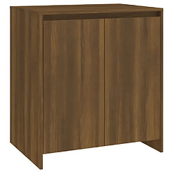 vidaXL Buffet Chêne marron 70x41x75 cm Bois d'ingénierie