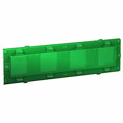 Schneider Electric support de fixation - 10 modules - avec protection de chantier - en zamac - schneider unica nu7008c 