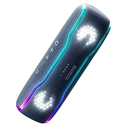 Yonis Enceinte Bluetooth IPX7 30W Son 360° LED TWS Enceinte Bluetooth Portable Étanche IPX7 Puissance 30W Son Surround 360° Lumière LED YONIS