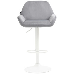 Avis Non Lot de 2 tabourets de bar Braga velours blanc