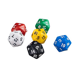 18PCS Twenty Sided Dice D20 Pour MTG DND RPG D & D Party Casino Board Game pas cher