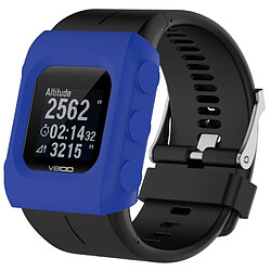 Wewoo Protection écran Étui de en silicone de montre de couleur solide pour POLAR V800 bleu 