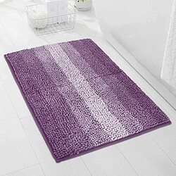 LUUCOZK Tapis de bain antidérapants absorbants à séchage rapide pour salle de bain - Violet-40x60cm 