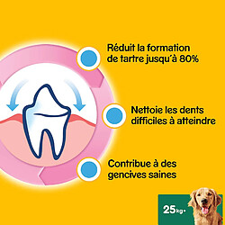 Pedigree Dentastix - Friandises pour Grand Chien, 112 Bâtonnets à Mâcher pour L'hygiène Bucco-Dentaire (16 Sachets de 7 Sticks)