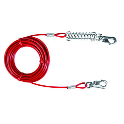 Chaîne d'attache rouge Trixie pour chiens Longueur 5 m