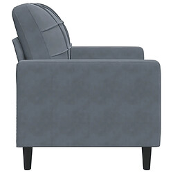 Acheter vidaXL Fauteuil Gris foncé 60 cm Velours