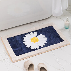 LUUCOZK Tapis de bain antidérapants absorbants à séchage rapide pour salle de bain - Bleu-45 x 65CM