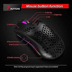 Acheter Universal USB Wired Mouse RGB Gaming Computer ordinateur souris Redmiter @