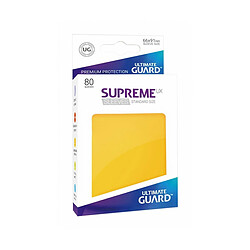 Ultimate Guard Pochettes pour cartes Supreme UX (80 piAces), jaune, taille standard 