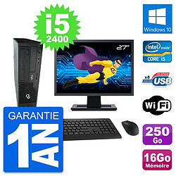 PC Fujitsu E500 DT Ecran 27" Intel i5-2400 RAM 16Go Disque 250Go Windows 10 Wifi · Occasion 