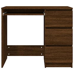 Maison Chic Bureau,Table de travail,bureau de travail pour chambre Chêne marron 90x45x76 cm Bois d'ingénierie -GKD26825 pas cher