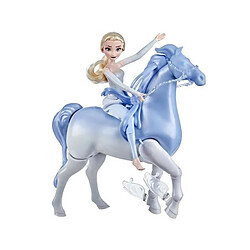 Hasbro Disney La Reine des Neiges 2 - Poupee Princesse Disney Elsa 30 cm et son cheval Nokk interactif 23cm