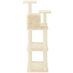 Acheter Arbre à chat avec griffoirs,niche pour chat en sisal Crème 119 cm -MN76077