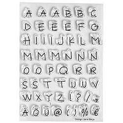 Efco Tampon Lettres majuscules Transparentes A7 74 x 105 mm 55 Parties Transparentes 11 x 8 x 2 cm 