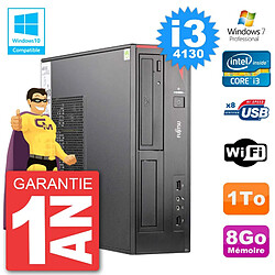 PC Fujitsu Esprimo E520 DT i3-4130 RAM 8Go Disque Dur 1To Graveur DVD Wifi W7 · Occasion 