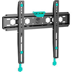 ONKRON Support Mural TV Fixe pour 35 - 65 Pouces TV & Ecran, Fixation Murale TV Fixe Poids jusqu'à 68 kg - Support Mural TV Extra Plat VESA 75x75 - VESA 400x400/Accroche Television Mural FM5-B Noir 