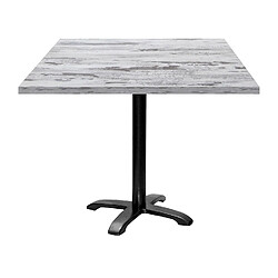 Restootab Table 90x90cm - modèle Bazila chêne islande