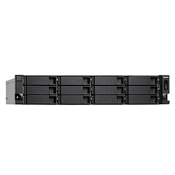 Acheter QNAP 12-bay 2U rackmount USB-C 3.1 Gen2 10Gbps JBOD expansion unit, redundant PSU, with a 1-meter USB-C to USB-A 3.1 Gen2 cable.