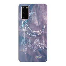 Coque Samsung Galaxy S20 360 intégrale transparente Lune Attrape Rêve Ecriture Tendance Design Evetane.