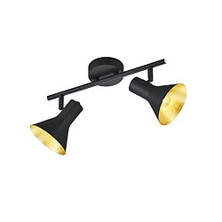 Spot de plafond double à 2 lumières Nina Classic, noir