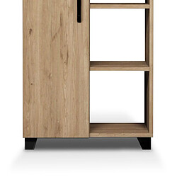 Armoire Multifonction Catter House Larisa Arena 60x32x128cm 1 Porte, 3 Étagères Externes, 3 Étagères Internes à Hauteur Réglable pas cher