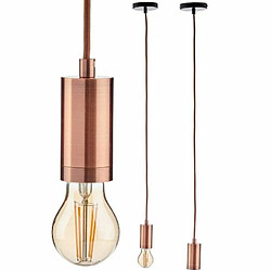 Avis Gift Decor Suspension Bronze Métal 60 W 9,5 x 9,5 x 9,7 cm (6 Unités)