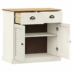 Acheter Maison Chic Buffet commode,console avec tiroirs pour rangement VIGO 78x40x75 cm blanc bois massif de pin -MN47981