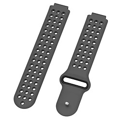 Avis Wewoo Bracelet pour montre connectée Dragonne sport en silicone bicolore Garmin Forerunner 220 / Approach S5 / S20 gris foncé