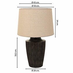 Avis Lampe de bureau Alexandra House Living Marron Polyrésine 220-240 V 28 x 50 x 28 cm