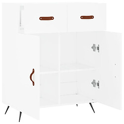 Maison Chic Buffet,Meuble de Rangement,commode pour salon,Cuisine blanc 69,5x34x90 cm bois d'ingénierie -MN46816 pas cher