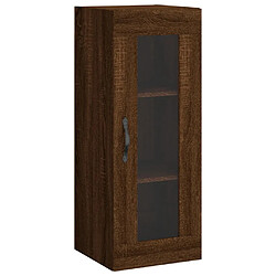 Maison Chic Armoire murale,Meuble de Rangement,Armoire Suspendue chêne marron 34,5x34x90 cm -MN18025