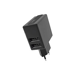 Chargeur réseau SBS 2.1A avec double sortie USB Noir